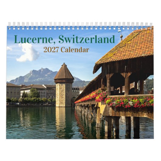 Lucerne Zwitserland 2026 Agenda Kalender (Hoes)