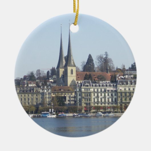 Lucerne Zwitserland Keramisch Ornament (Voorkant)