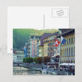 Lucerne Zwitserland Post Card Briefkaart (Voorkant / Achterkant)