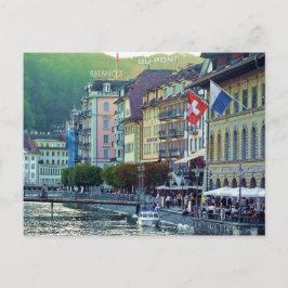 Lucerne Zwitserland Post Card Briefkaart