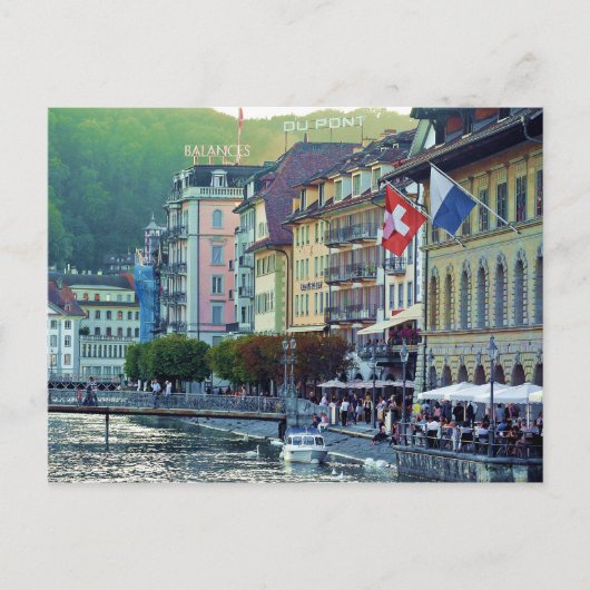 Lucerne Zwitserland Post Card Briefkaart (Voorkant)