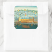 Lucernenis 2001 vierkante sticker (Tas)