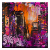Luces y Sombras de Ciudad: Graffiti Metropolitano Perfect Poster (Voorkant)