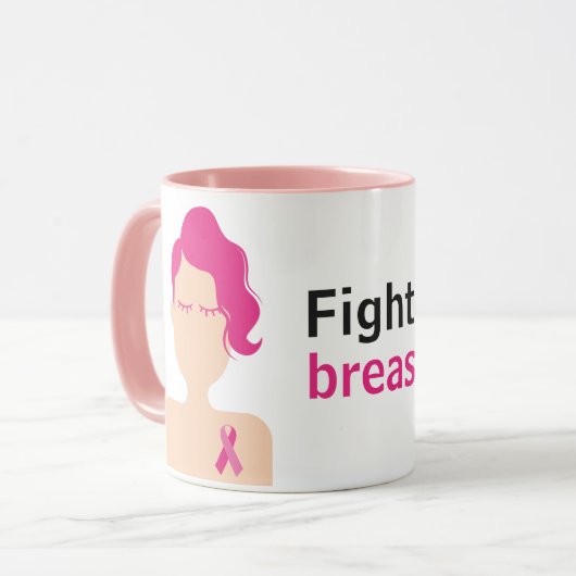 Lucha contra el cáncer de mama mok (Voorkant links)