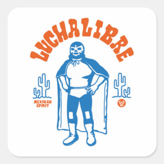 LUCHA LIBRE#127 VIERKANTE STICKER
