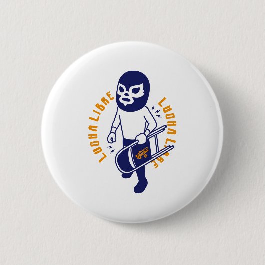 LUCHA LIBRE#131 RONDE BUTTON 5,7 CM (Voorkant)