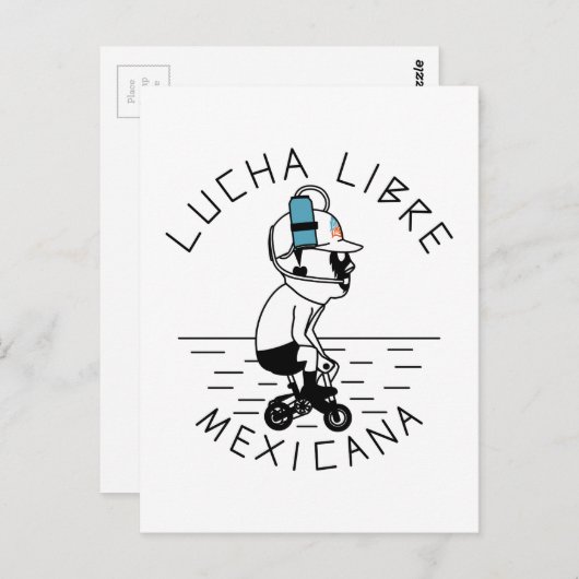LUCHA LIBRE#26a Briefkaart (Voorkant / Achterkant)