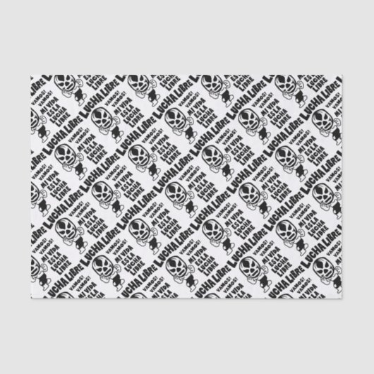 LUCHA LIBRE#51mono Tissuepapier (Voorkant)