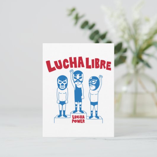 LUCHA LIBRE#67 BRIEFKAART (Staand voorkant)