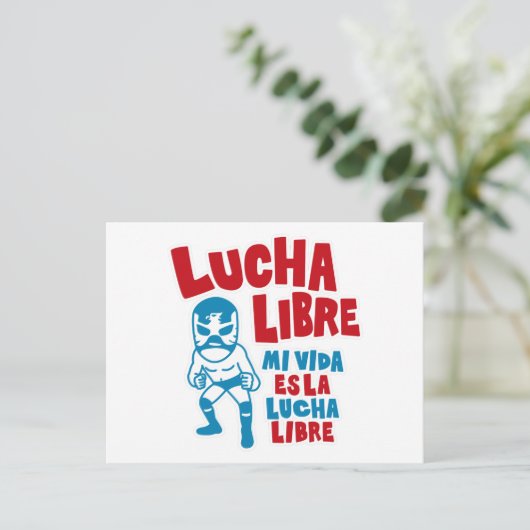 LUCHA LIBRE#89 BRIEFKAART (Staand voorkant)