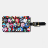 Lucha Libre Bagagelabel (Voorkant horizontaal)