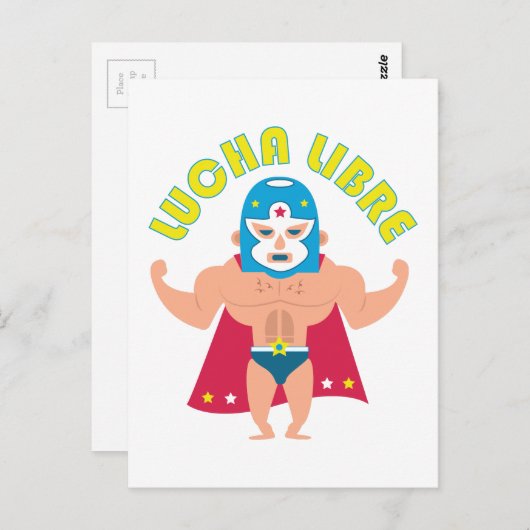 Lucha Libre Briefkaart (Voorkant / Achterkant)