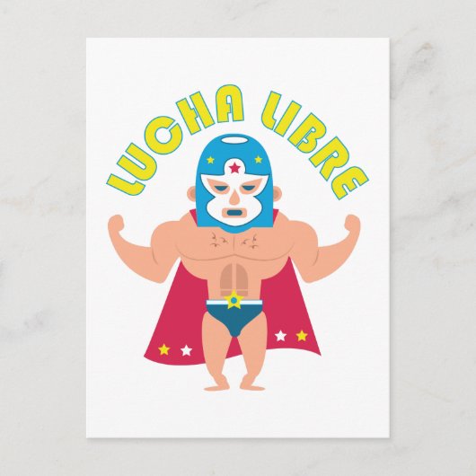 Lucha Libre Briefkaart (Voorkant)