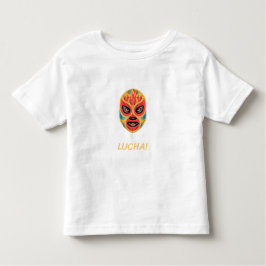 Lucha Libre Cartoon Mask Mexican Culture Art Kinder Shirts
