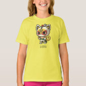 Lucha Libre Cat Mask Mexican Wrestling, La Diosa G T-shirt (Voorkant)