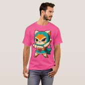 Lucha Libre Cats T-shirt (Voorkant volledig)