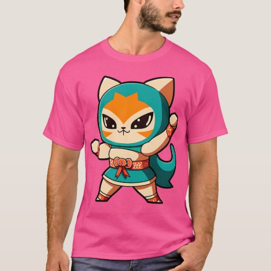 Lucha Libre Cats T-shirt (Voorkant)