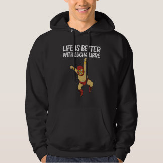 Lucha Libre Designs Heren Dames Mexicaans Worstele Hoodie