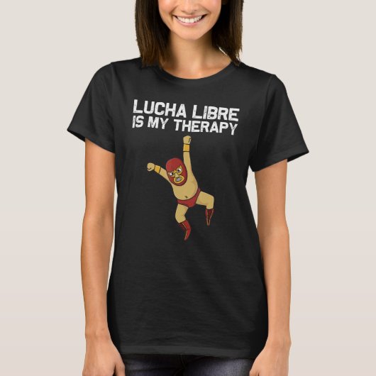 Lucha Libre Designs Men Women Mexican Wrestling Ma T-shirt (Voorkant)
