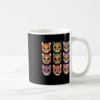 Lucha Libre Kat Mask Grappige Luchador Masker Gato Koffiemok