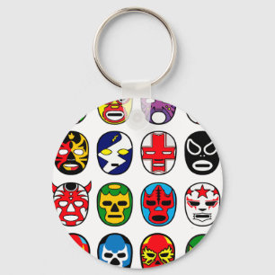 Lucha Libre Luchador Mexican Wrestling Mmaskers Sleutelhanger
