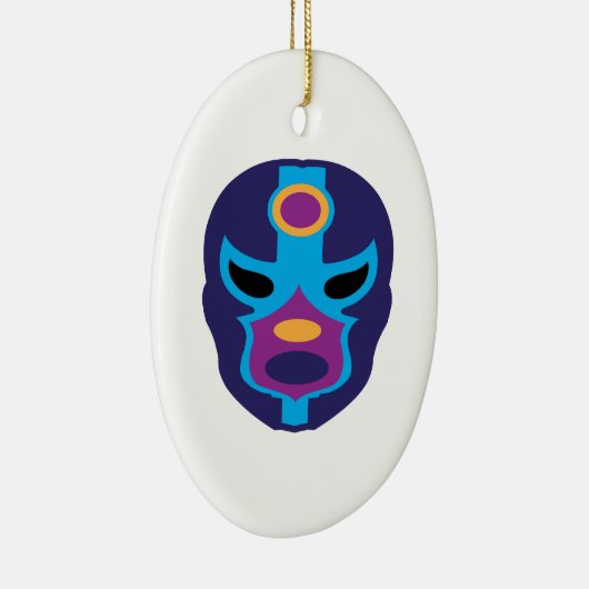 Lucha Libre Mask Keramisch Ornament (Rechts)