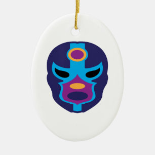Lucha Libre Mask Keramisch Ornament