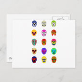 Lucha Libre Mask Mexican Wrestling Briefkaart (Voorkant / Achterkant)