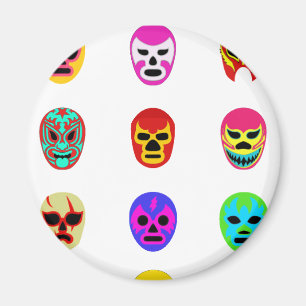 Lucha Libre Mask Mexican Wrestling Magneet