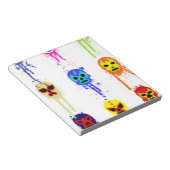 Lucha Libre Mask Mexican Wrestling Paint Drip Notitieblok (Schuin)