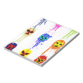 Lucha Libre Mask Mexican Wrestling Paint Drip Notitieblok (Linkerzijde)
