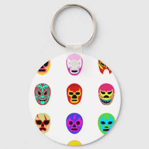 Lucha Libre Mask Mexican Wrestling Sleutelhanger