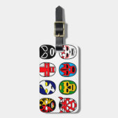 Lucha Libre Mask worstler Mexican Wrestling Bagagelabel (Voorkant verticaal)