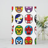 Lucha Libre Mask worstler Mexican Wrestling Briefpapier (Staand voorkant)