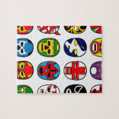 Lucha Libre Mask worstler Mexican Wrestling Legpuzzel (Horizontaal)
