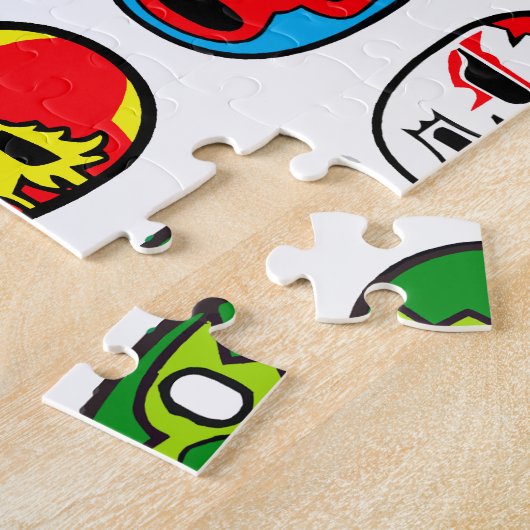 Lucha Libre Mask worstler Mexican Wrestling Legpuzzel (Zijkant)
