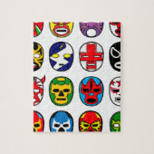 Lucha Libre Mask worstler Mexican Wrestling Legpuzzel (Verticaal)