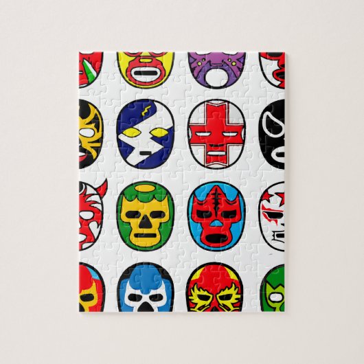Lucha Libre Mask worstler Mexican Wrestling Legpuzzel (Verticaal)