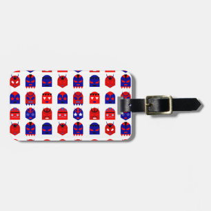 lucha libre maskers bagagelabel