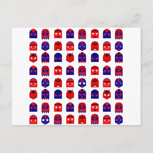 lucha libre maskers briefkaart (Voorkant)