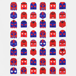 lucha libre maskers deken