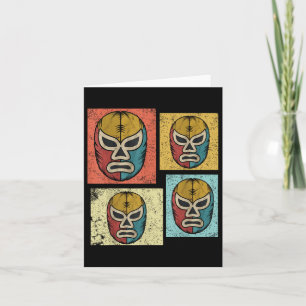  Lucha Libre Maskers Grappige Retro Mexicaanse Luc Kaart
