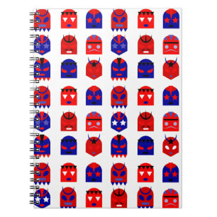 lucha libre maskers notitieboek