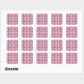 lucha libre maskers vierkante sticker (Vel)