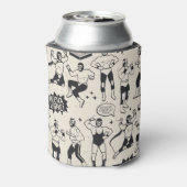 Lucha Libre: Mexicaans worstelaarpatroon Blikjeskoeler (Blikje Achterkant)