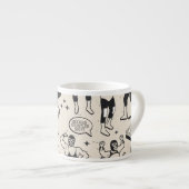 Lucha Libre: Mexicaans worstelaarpatroon Espresso Kop (Voorkant rechts)