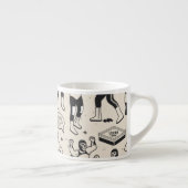Lucha Libre: Mexicaans worstelaarpatroon Espresso Kop (Rechts)