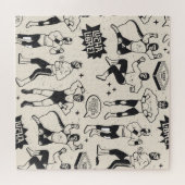 Lucha Libre: Mexicaans worstelaarpatroon Legpuzzel (Horizontaal)