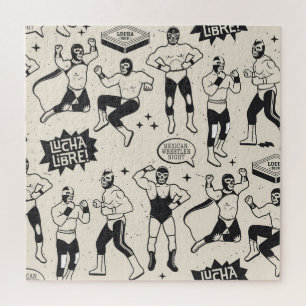 Lucha Libre: Mexicaans worstelaarpatroon Legpuzzel