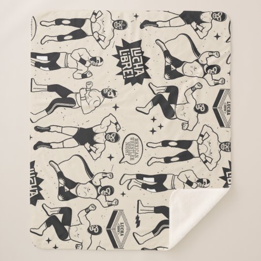 Lucha Libre: Mexicaans worstelaarpatroon Sherpa Deken (Voorkant)